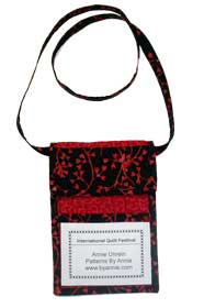 Name Tag Money Bag front view