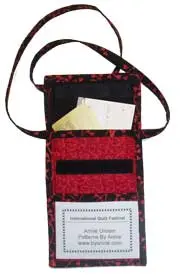 Name Tag Money Bag open