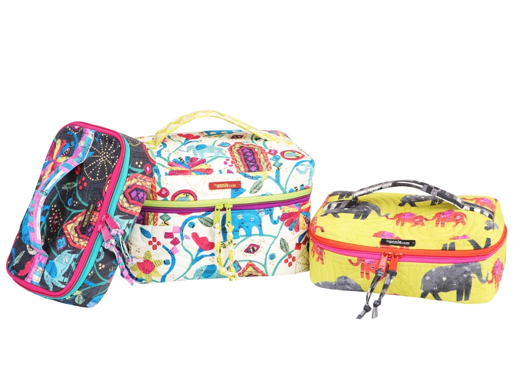All Aboard! Train Case Trio - By Annie All Aboard! Train Case Trio - By Annie