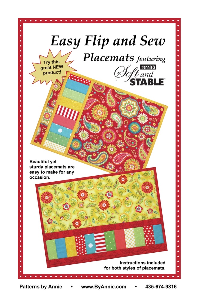 Easy Flip and Sew Placemats