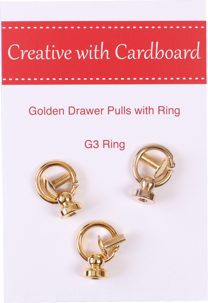 Golden Drawer Pulls with Ring