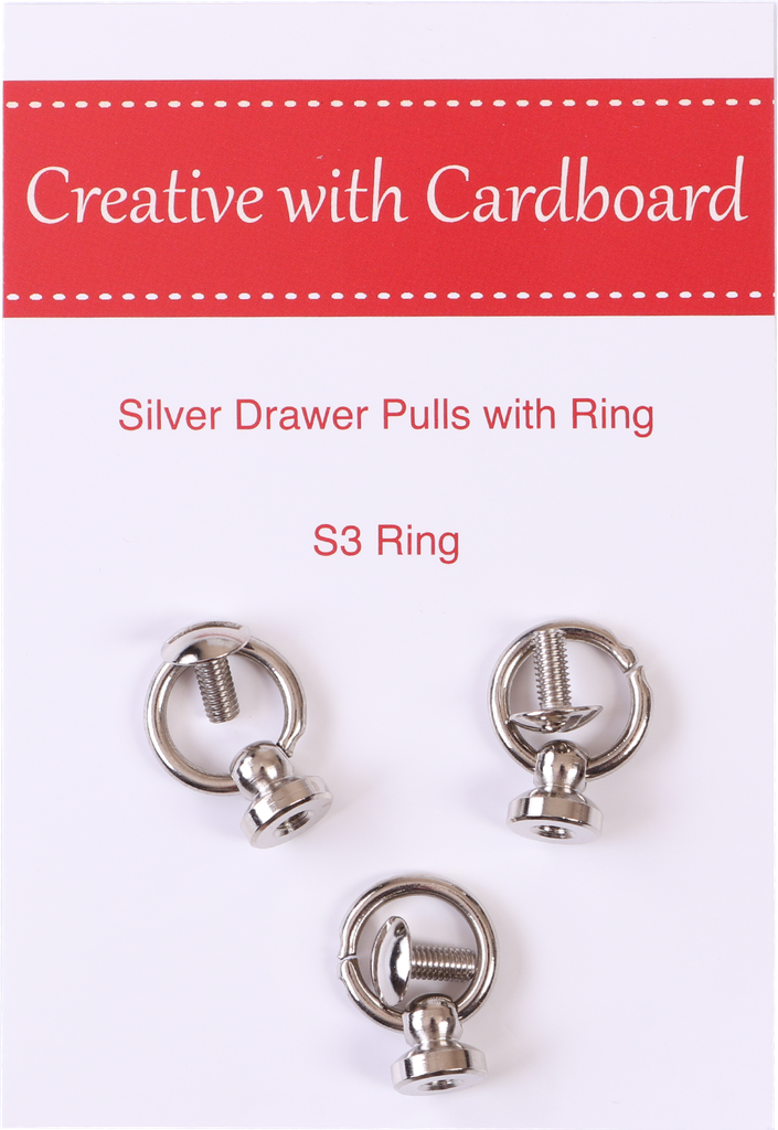 Silver Drawer Pulls with Ring