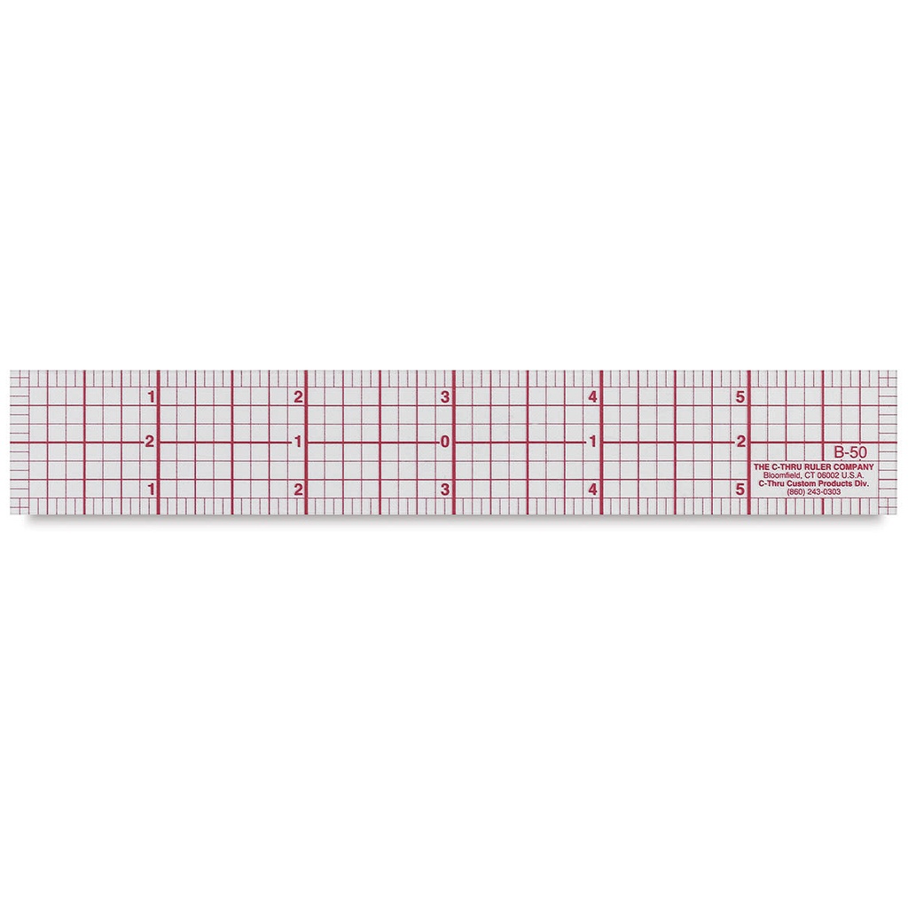 6" C-Thru Ruler (clear) with ⅛" measurements