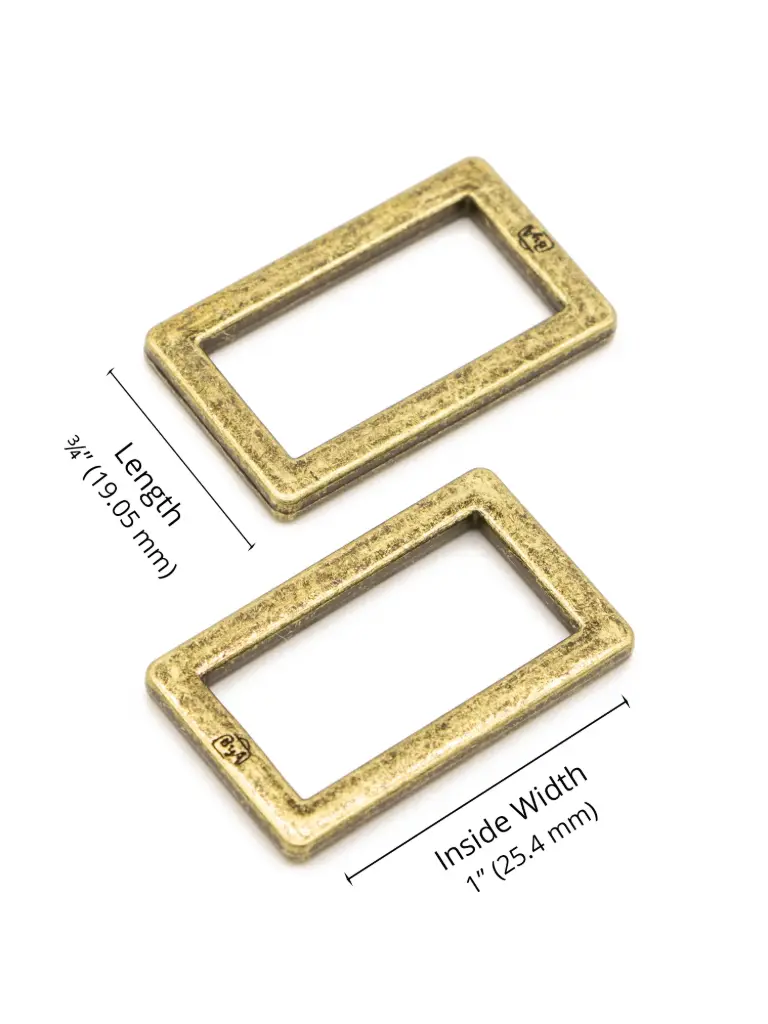 Rectangle Ring - 1" - Set of Two