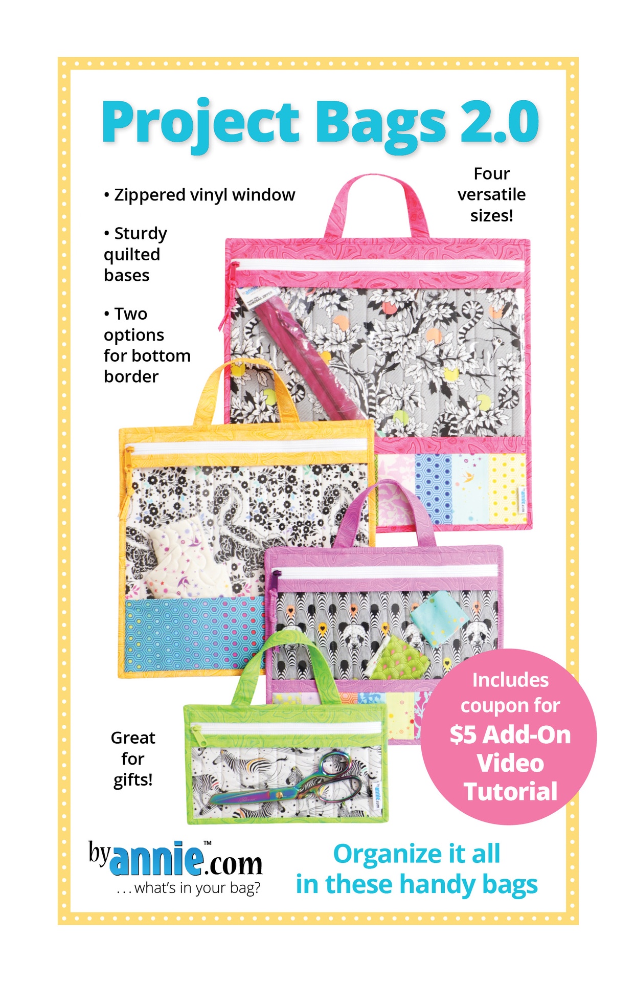 Project Bags 2.0 | ByAnnie.com