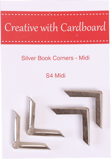 [rS4-Midi] Silver Book Corners Medium
