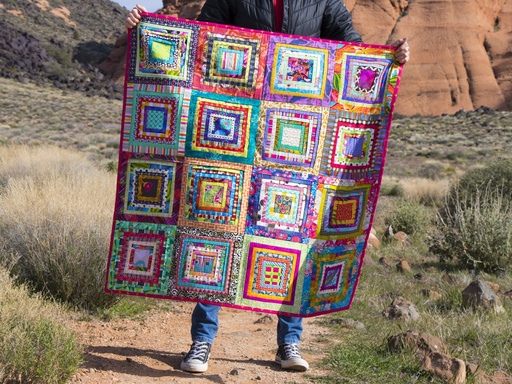 [M-LWD205-03] Model - Pleated Log Cabin #03