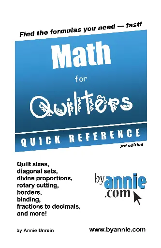 [PBA141] Math for Quilters