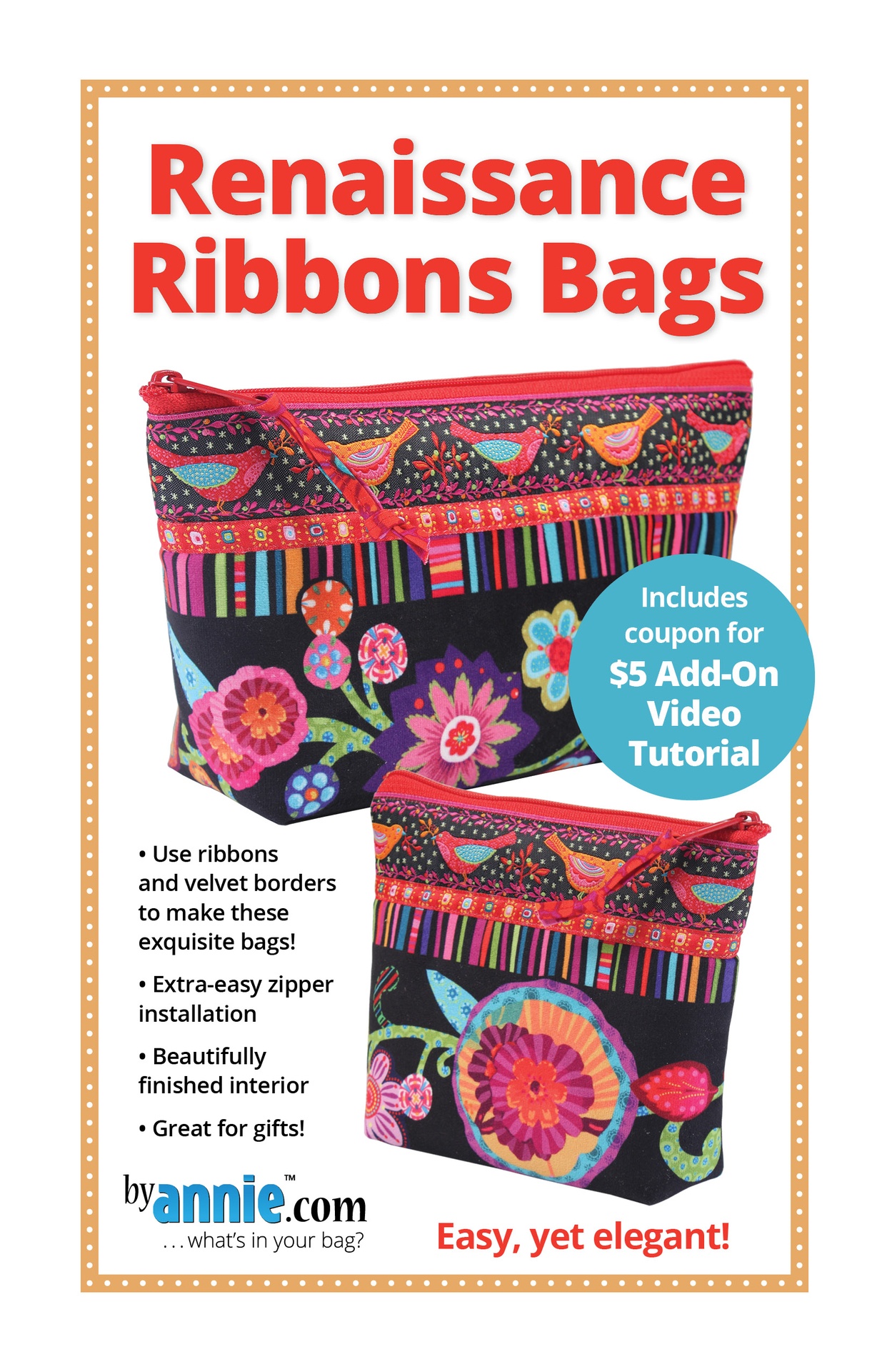 Renaissance Ribbons Bags | ByAnnie.com