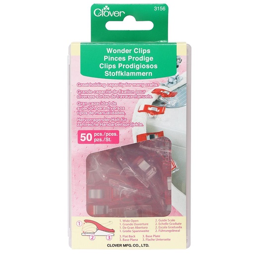 [SUP166-50-RED] Wonder Clips - 50 pack - Red